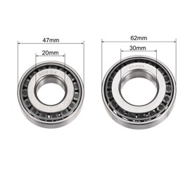 sourcing map 30204, 30206 Tapered Roller Bearing Cone and Cup Set 4pcs