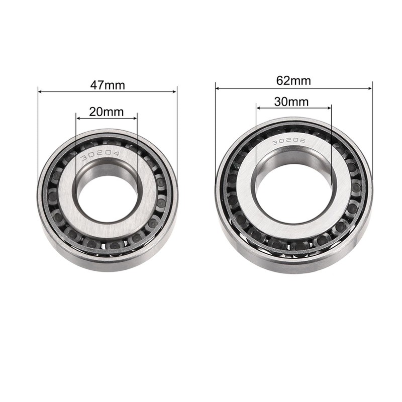 sourcing map 30204, 30206 Tapered Roller Bearing Cone and Cup