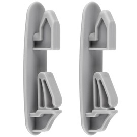 WP8565925 Dishwasher Rack Track Stop Clip (2 Pack) Compatible with Kenmore Whirlpool Maytag KitchenAid Crosley and more Dishwasher, Replacement Part W10082860 W10199682 W10508950 WPW10082861VP 1180483