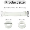 Flexible Drain Connector - White Double End Drain Adapter for