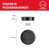 LouMaxx Cable Grommet Desk Black - Set of 8 Cable