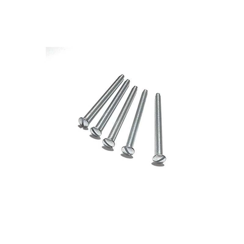 M3.5 (3.5mm x 35mm) Nickel Plated Slotted Raised Countersunk Electrical