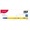 MONAMI BP 153 Retractable Ballpoint Pen, Medium Point (1.0mm), Blue,