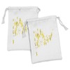 Ambesonne Stars Fabric Pouch Set of 2, Wave of Vibrant