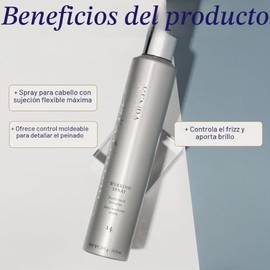 Kenra Platinum Working Spray 14 80% | Spray fijador de fijación flexible | Secado rápido y no pegajoso | Crea volumen y textura | Deja el cabello con 