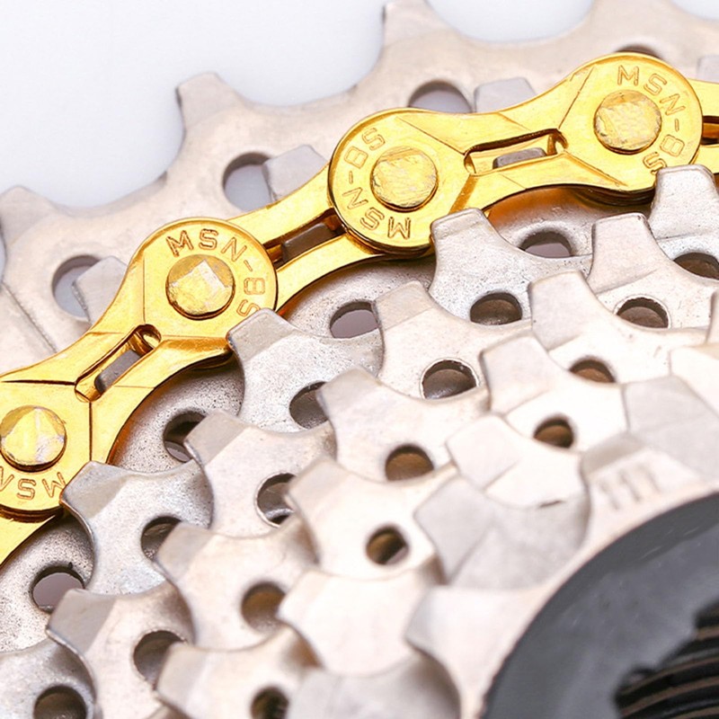 MOHEGIA Bicycle Chain, 6/7/8 Speeds: Lightweight Hollow 116 Link Variable