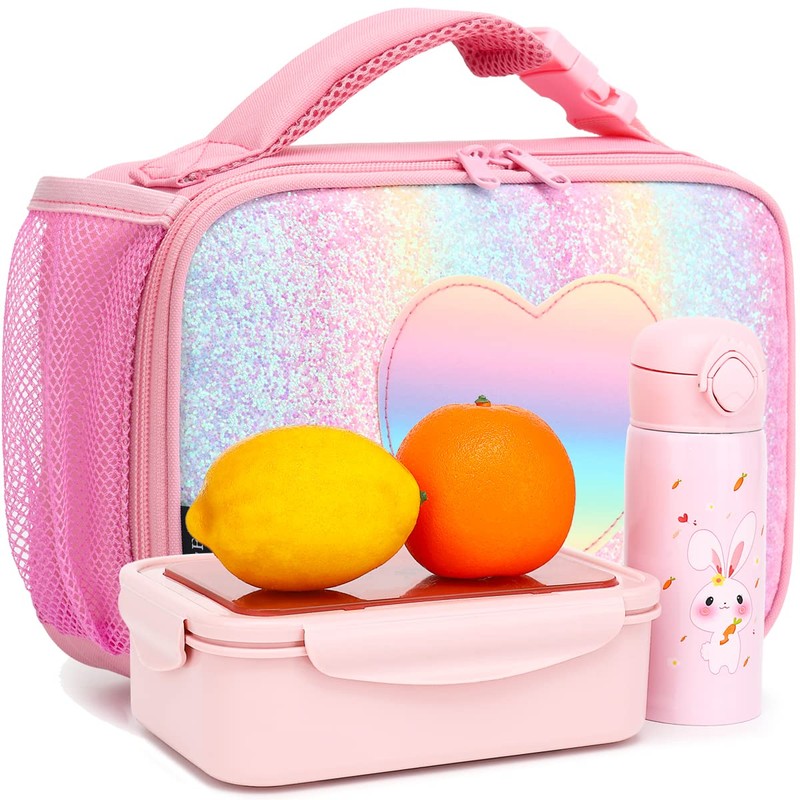 FlowFly Kids Lunch box Insulated Soft Bag Mini Cooler Back