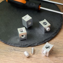 Blulu Blulu 4 Pieces #4-2/0 Neutral Lug Kit Circuit Breaker Ground Lugs Aluminum Grounding Lugs for Electrical Connections