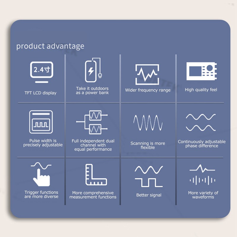 JDS2900-30M Function Arbitrary Waveform Signal Generator DDS 2CH Pulse Signal