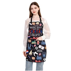 MYSOMY Kroatische Küchenschürze Zagreb Merchandise Kroatien Kultur Liebhaber Geschenk Kroatien Reise Souvenir Geschenk, Kroatische Schürze 3, ne Size