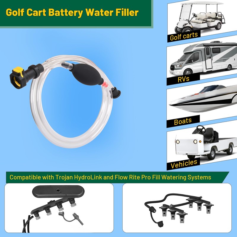 Micacia Golf Cart Water Filler for Trojan HydroLink Watering System,