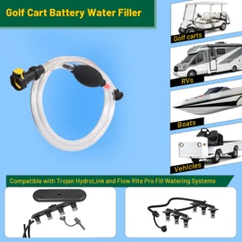 Micacia Golf Cart Water Filler for Trojan HydroLink Watering System, Golf Cart Hand Water Pump Supply for Flow Rite Pro Fill Watering System, Squeeze Bulb Hand Pump for RV or Golf Cart