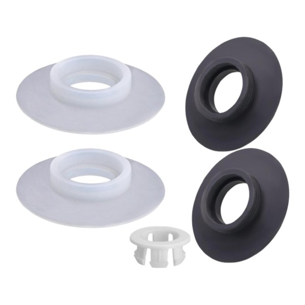 Fenteer Flush Valve Seal and Clip 2 Set Wide Compatibility