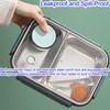 FeBohao Stainless Steel Lunch Box Compartment Bento Lunch Box 850ml