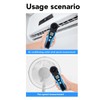 Handheld Anemometer 180° Fan Rotation LCD Digital Display Temperature Humidity