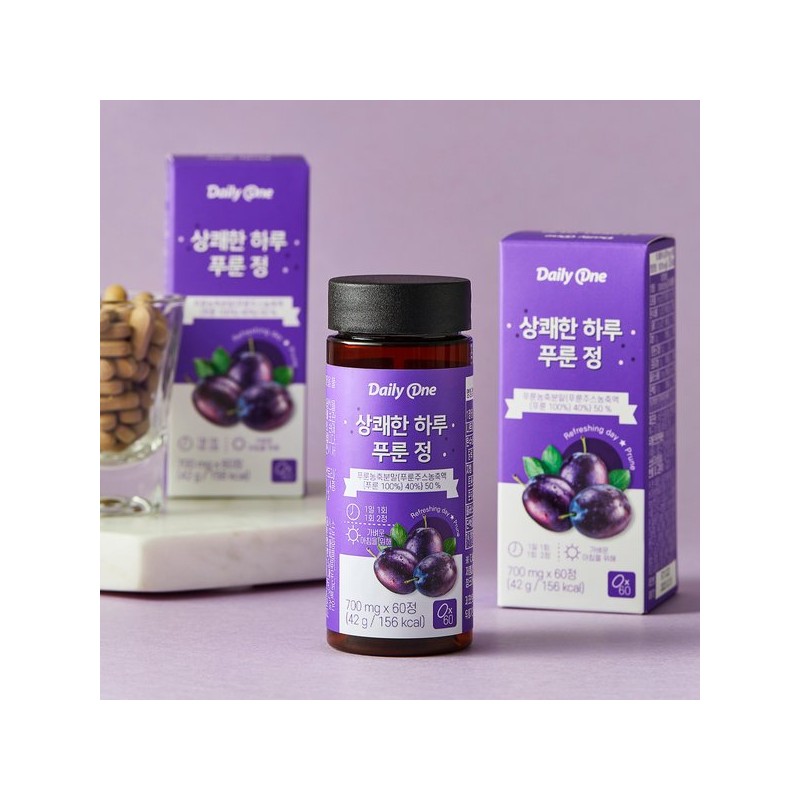 Daily One 데일리원 상쾌한 하루 푸룬정 700mg X 60정 1통