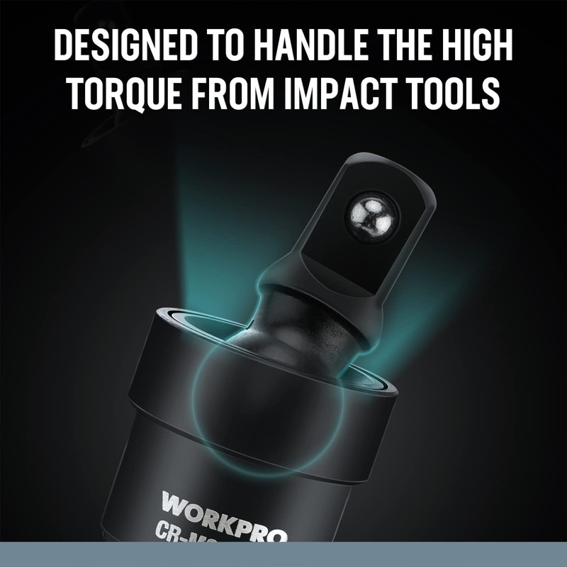 WORKPRO Impact Universal Joint Set, 3 Piece-1/2", 3/8", 1/4"Inch Drive
