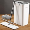 JOYMOOP Mop and Bucket with Wringer Set, White Flat Squeeze
