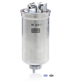 Original MANN-FILTER Fuel filter WK 829/1 x – Fuel filter set with gasket / gasket set – For Passenger Cars