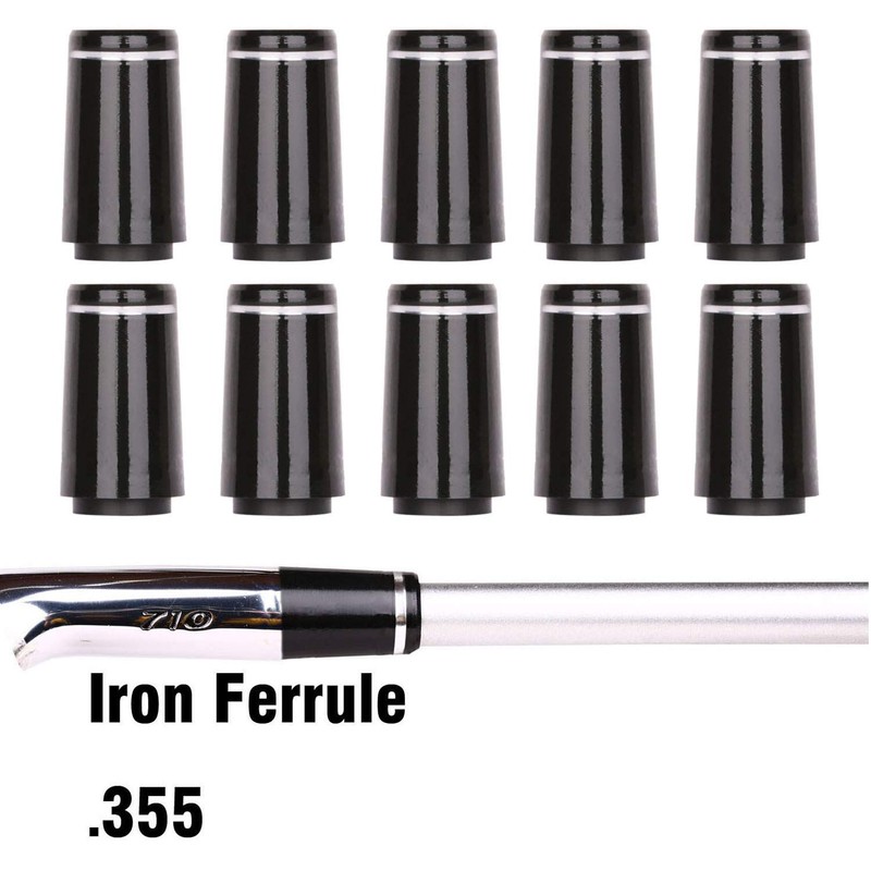 Golf Builder 10pcs Custom Black Tip Size .355 Golf Ferrules