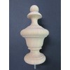 Large Wood Urn Style Finial. Oak Maple Cherry Mahogany 6