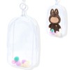Pram Bag with Keychain (White) Transparent Plush Protective Cover Doll