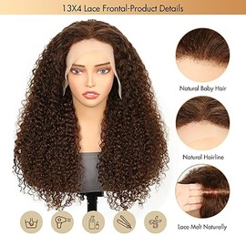 KS 13X4#4 WT Human Hair Wig 18 Inches