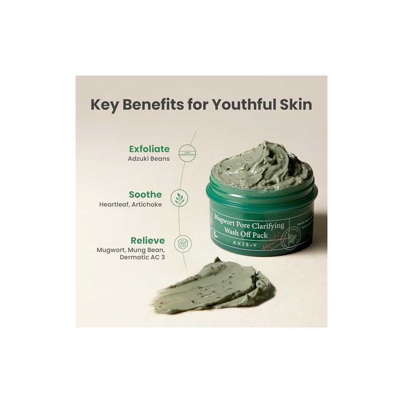 AXIS-Y - Mugwort Pore Clarifying Wash Off Pack - Mascarilla