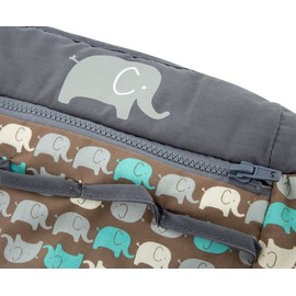 PLAYETTE Shopping Trolley and High Chair Cover Elephant, Multi