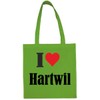 Reifen-Markt Tasche I Love Hartwil Größe 38x42 Farbe Grün Druck Schwarz