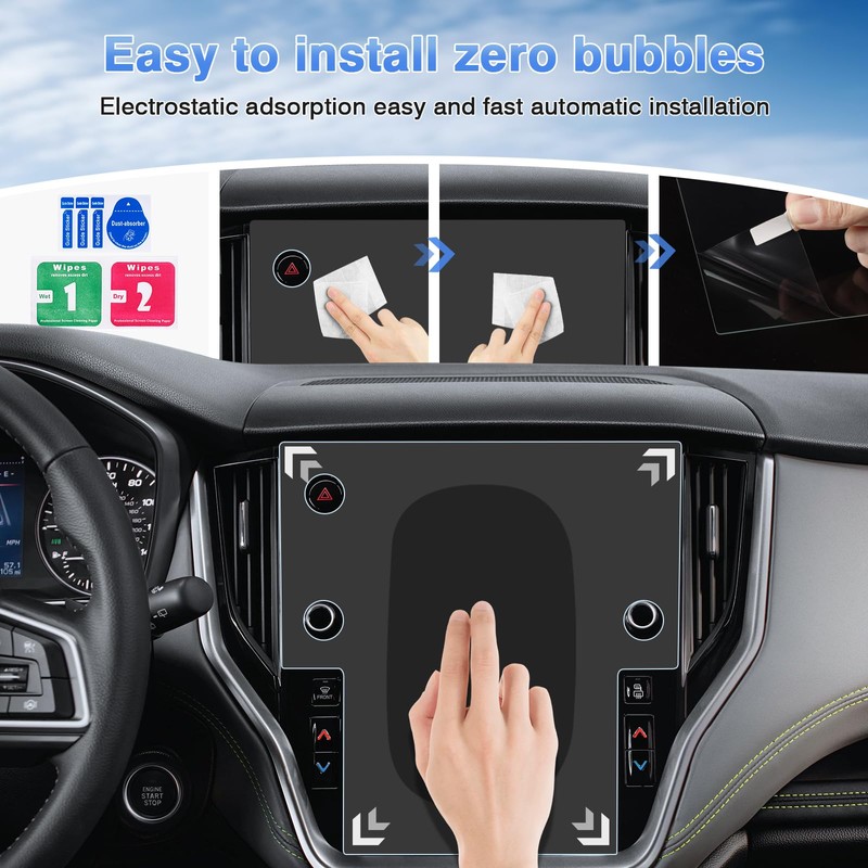 Sunsdrew 2PCS Screen Protector for 2020-2024 2025 Subaru Outback Legacy