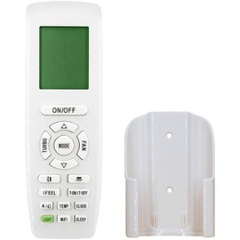 Replacement Remote Control for GREE Air Conditioner YAP1F7F,YAP1F7F(WlFl),3VIR09HP115V1AH,3VIR12HP115V1AH,3VIR09HP230V1AH,3VIR12HP230V1AH,3VIR18HP230V1AH,3VIR24HP230V1AH, with Holder