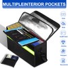 6500°F Large Fireproof Document Organizer with Lock,10 Layers Heat Insulated＆Waterproof