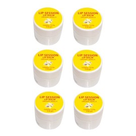 Lip Session Lip Balm (Cold Sores, Dry Chapped Lips & Fever Blisters) Vanilla Flavor .33 Oz. (6)