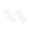 DROGO 12 Pairs Silicone Eyeglass Nose Pads, 12mm Clear Rectangle