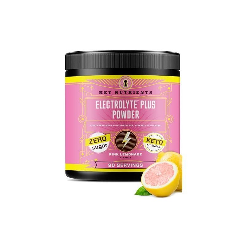 KEY NUTRIENTS Pink Lemonade Electrolyte Powder 90 Servings No Sugar