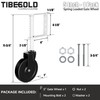 TIBEGOLD 5" Spring Loaded Gate Caster, Heavy Duty Gate Wheel