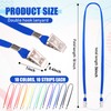 Patelai 100 Pack Double Clip Lanyards Bulk Face Mask Lanyards