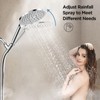 MakeFit Drill-free Dual Shower Head with Handheld Combo Rainfall Shower