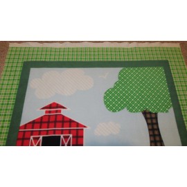 Springs Creative Products JOHN DEERE TRACTOR "MY JOHN DEERE" FLEECE BLANKET FABRIC PANEL ~GREEN/YELLOW~