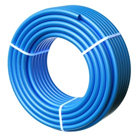 3/4 Inch 100 Feet PEX-A Flexible Tubing Easy-to-Install 100% Recyclable Hot/Cold Water Lines Potable Water PEX Pipe forPipe Diameter: 3/4 inch, Color: Blue Color