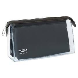 Sun-Star Stationery Pen Case Clear Pouch Mitte Gusset Light Black S2312735