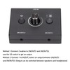 Conmutador de Audio de 3,5 Mm, 2 Entradas 1 Salida