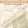 YONTY Soprano Recorder 8-Hole Instrument for Kids Beginners, Baroque Style