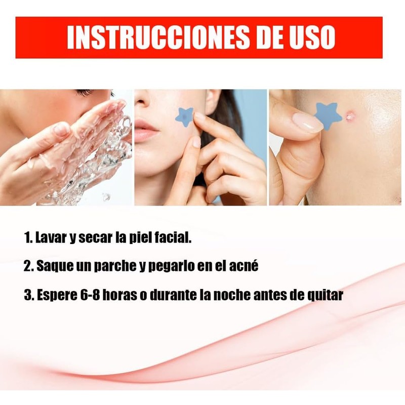 LUHI 200PCS Parches para Acne,Pimple Patch, Parches para Espinillas, Almohadillas