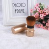 Healeved Mini Retractable Makeup Brush Soft Synthetic Bristles for Even