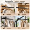 Rotatable Wall Mounted Clothes Hanger for Space-Saving Storage – Stainless