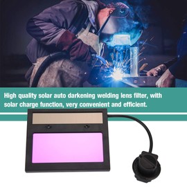 Natudeco Welding Helmet Lens Filter, TX600D Solar Auto Darkening Welding Lens Head-Mounted Safety Protection Welder Mask Lens Anti-Arc Soldering Dimming Helmet Lens 110 90 mm