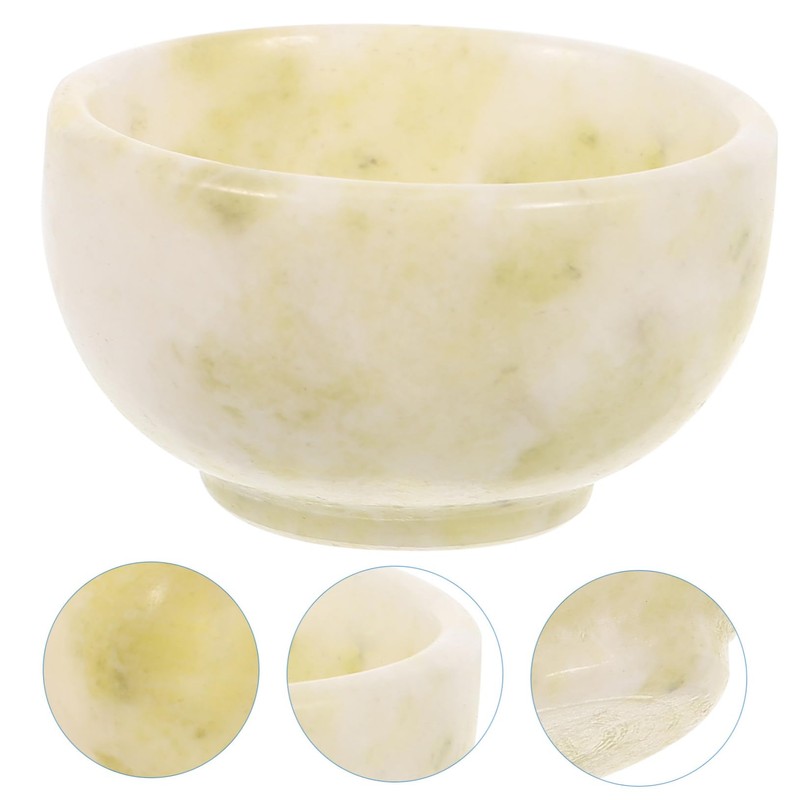 Beavorty Delicate Jade Shaving Bowl for Men Small Soap Container