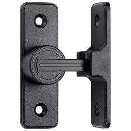 Pestillos para Puertas,pestillos de puerta de ángulo recto de 90 grados,Cerradura de Puerta Corredera,Pestillo de seguridad, cerradura de pestillo para jardín, baño,exterior (Negro)